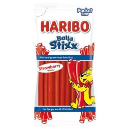 Haribo Balla Stixx Strawberry želé pendreky s příchutí jahoda 80g